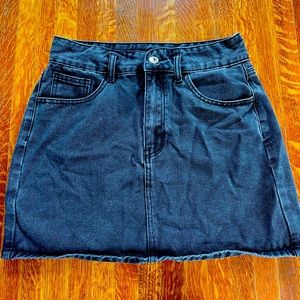 Black jean skirt large